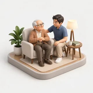 Senior Companion & Assistance illustration